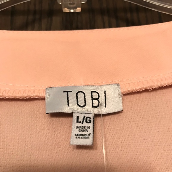 NWT Peachy-Pink TOBI Tunic-L - Picture 4 of 5